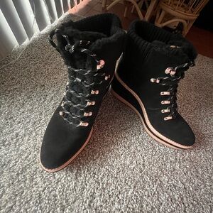 Gently used Black Kate Spade 3in Wedges